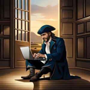 pirate with a laptop - Digital Millennium Copyright Act Renewal